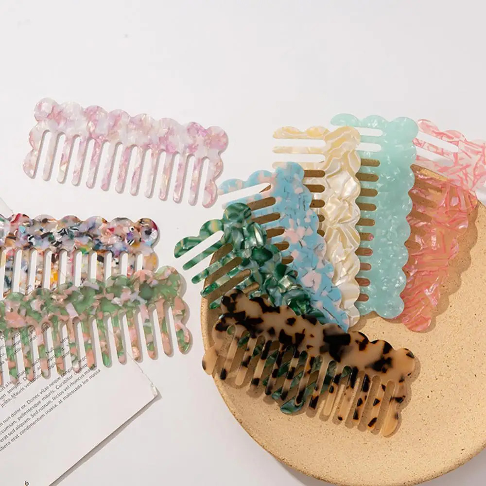 Description Picture 5 of item1PCS Fashion Acetate Anti-static Hair Combs Comfortable Tortoise Shell Hairdressing Comb Hair Cutting Brush Hair Styling Tools