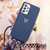 Case For Samsung galaxy A53 A52 A54 A34 A14 A33 A13 A23 A12 A52S A71 A51 A70 A50 Strap Cord Chain Necklace Butterfly Love Case 5
