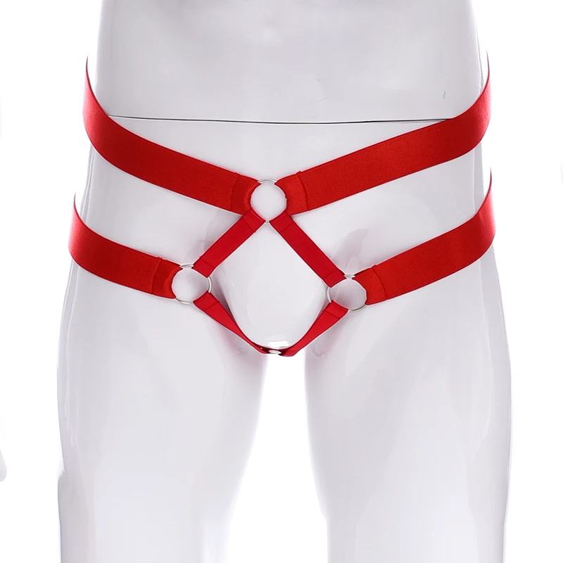 

Men's Hollow Underwear Men Sexy Briefs Harness Jockstrap Man Panties Thongs Underpants Gay Slip Homme Srting Adjust Body Cage