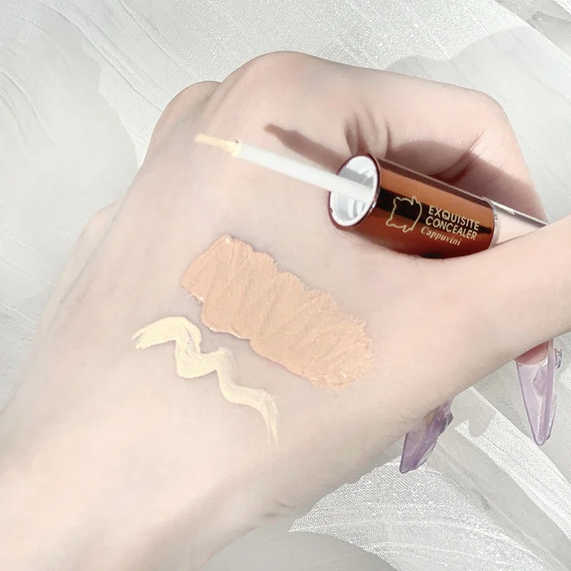 Two Tones Correcting Concealer Stick Orange Cream Covering Dark Circles Beige Brightens Tear Nasolabial Detail Makeup Base