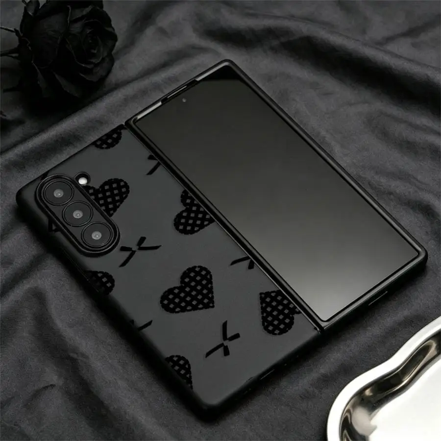 Elegant Bowknot Hearts Phone Case with Back Cover Design