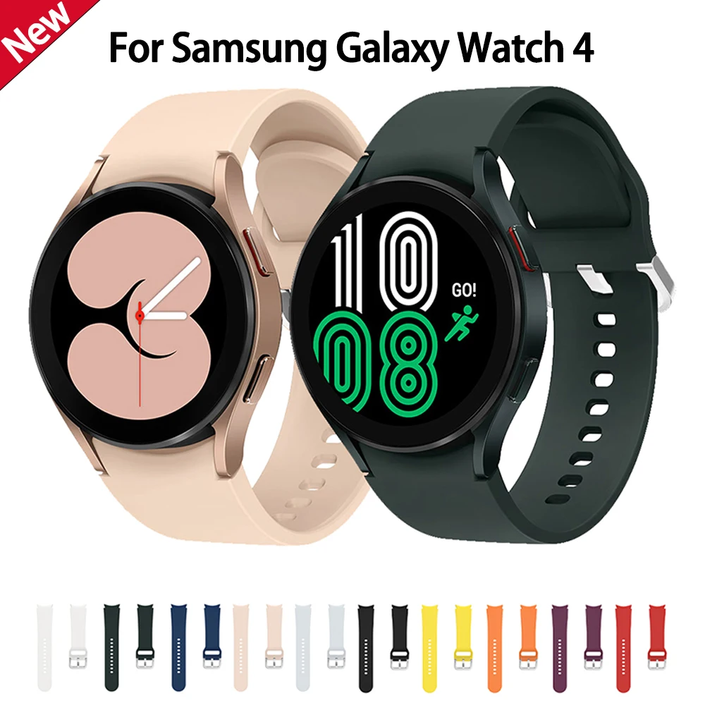 Cinturino Da 20Mm Per Samsung Galaxy Watch 4 Classic 46Mm 42Mm Smartwatch Bracciale In Silicone Per Samsung Galaxy Watch 4 44Mm 40Mm Cinturino