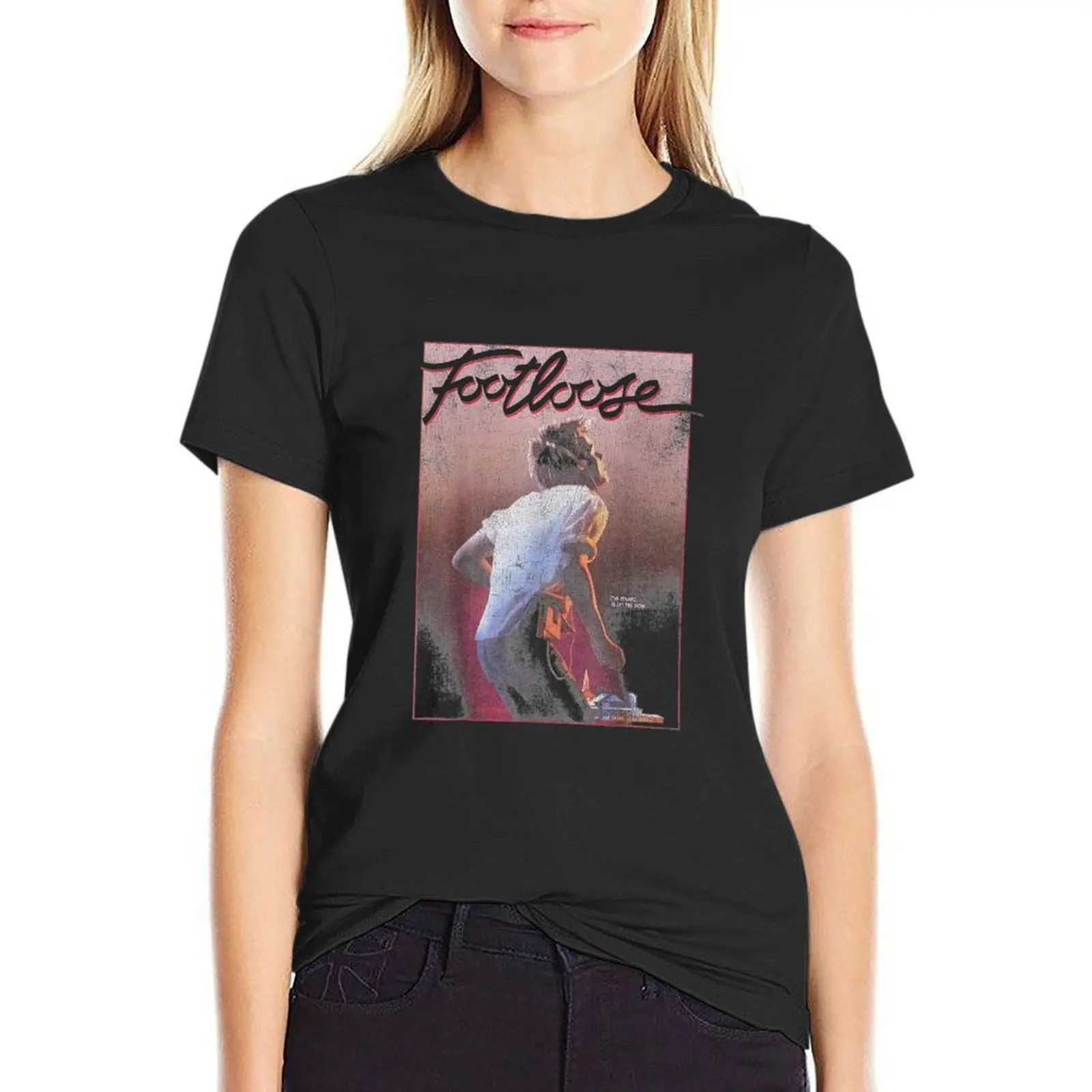 

Footloose Classic Poster T-Shirt summer tops lady clothes summer clothes for Women