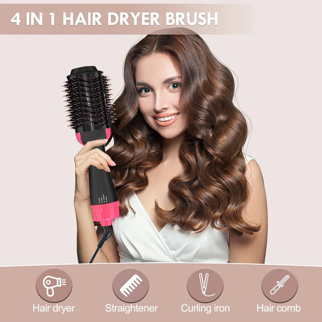 3IN1 Hot Air Brush One-Step Hair Dryer Styler and Dryer Blow Dryer Brush Professional Heating Comb 1000W Straightener Hair Comb