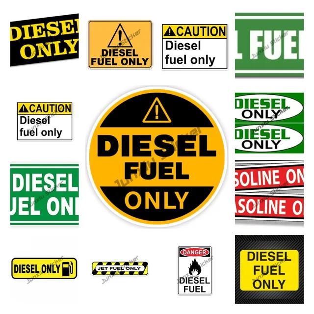Diesel Only Sticker 2x 'Diesel Only' Decal Stickers – For Fuel Cap Or Body Panel, Glossy Finish, UK Made Van Fuel Cap Decal - Foto 4