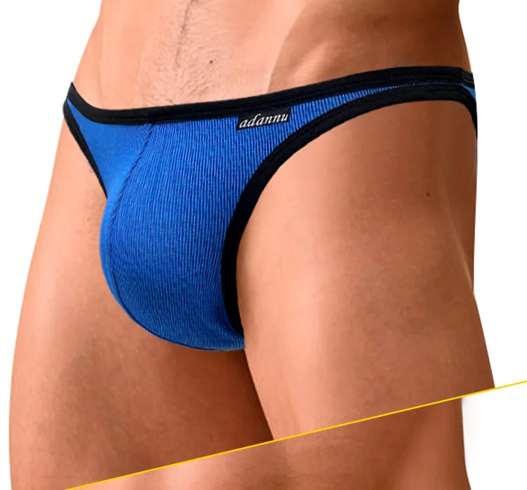 Simple solid color Japanese sex underwear, convex men's underwear is breathable and comfortable, shorts AD747 4