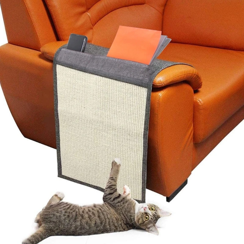 

Коврик из сизаля защитит ваш диван от царапин. Простая установка. Защитный диван для домашних кошек. Товары для домашних