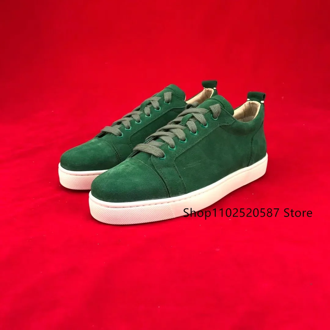 

Fashion Suede Stylish Sneakers Men Shoes Platform Green Luxury Design Womens Shoes