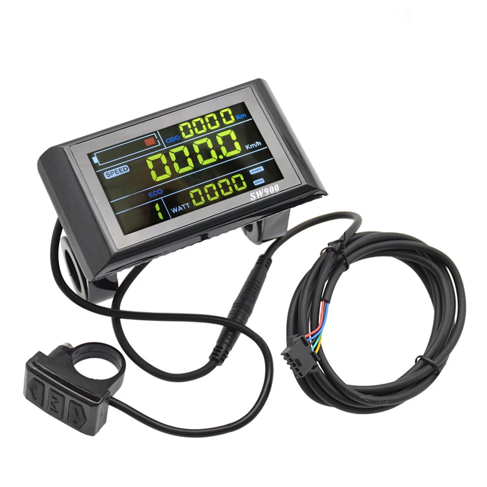 1 Set 5 Pin / 6 Pin E-bike Bicicletta elettrica E-Scooter Display LCD Schermo a colori Strumento intelligente Durevole e pratico - immagine 5