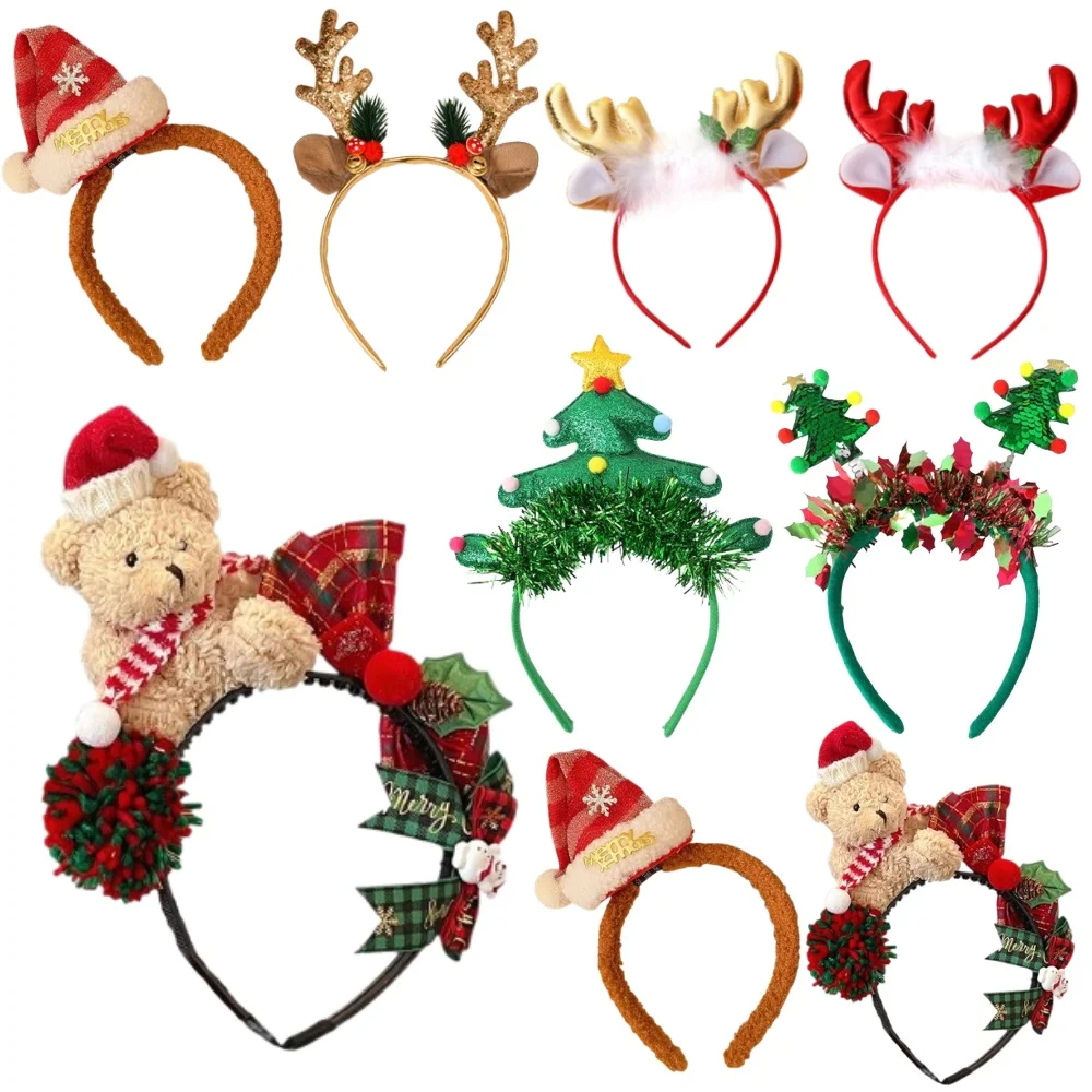 Headwear Christmas Accessories No Head Strangulation Soft Christmas Gifts Headband hair accessories hair headband