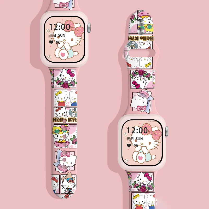 Sanrio Hello Kitty Kuromi My Melody Iwatch Watch Band Cute Anime
