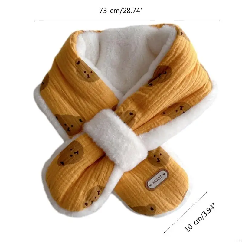 H055 Cartoon Baby Scarf Autumn Winter Baby Neck Scarf Warm Boys Girls Neckerchief