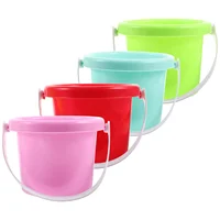 4 Pcs Magnetic Beach Bucket Plastic Barrel Child Toy Toys Kids Bulk Buckets for Children Sand Mini 1