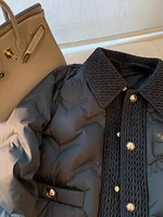 Manteaux matelassés en coton pour femmes, veste légère à col rabattable, à la mode, pour l'automne et l'hiver, vêtements d'extérieur chauds pour femmes 3
