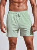New 3d Line Splicing Men's Sports Shorts For Summer Casual Soft Personalized Breathable Holiday Polyester Beach Surfing Shorts 3