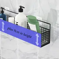 Bathroom self-adhesive shelf
