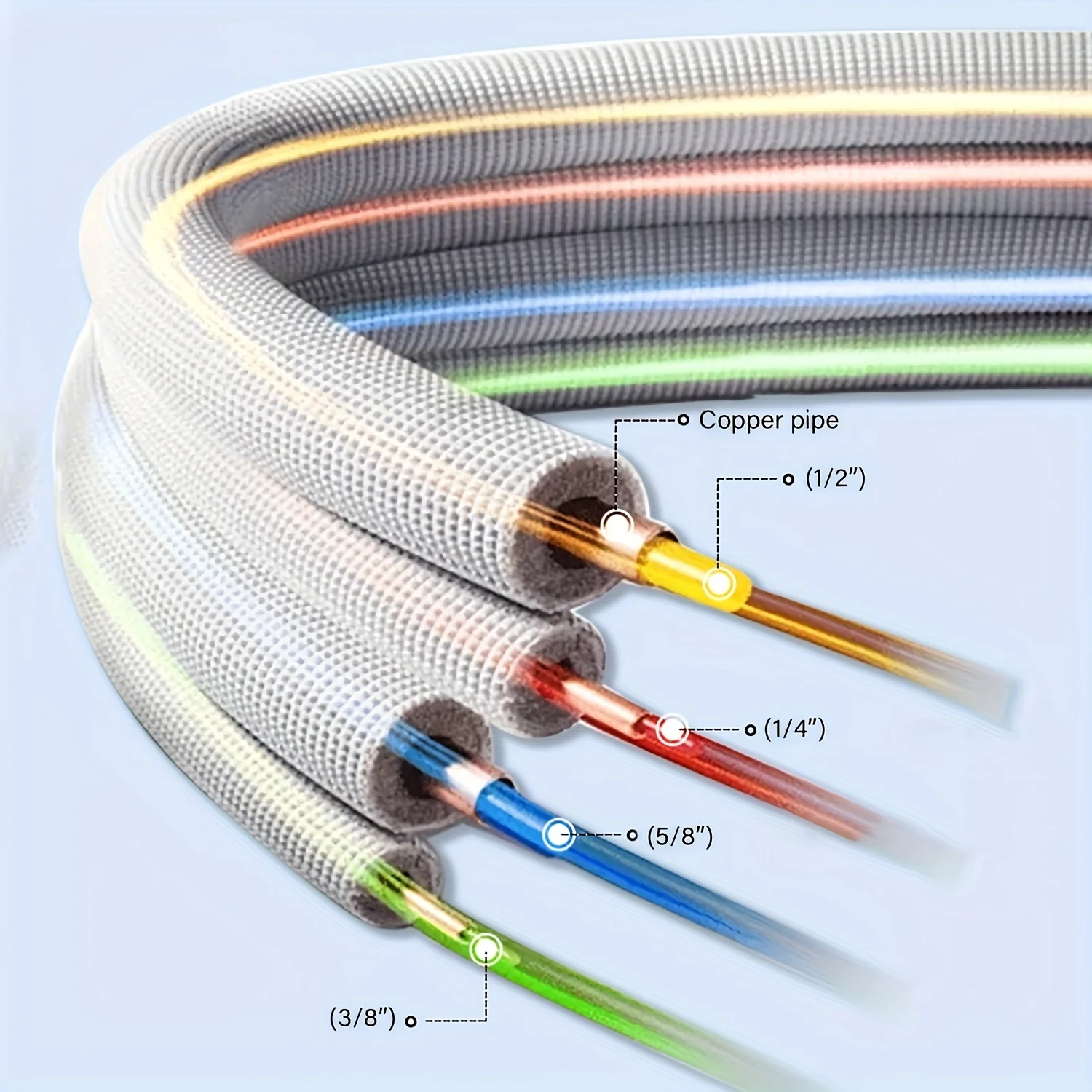 4PCS Integrierte Kupfer Rohr Biege Streifen Klimaanlage Rohr Bender Kit HVAC Werkzeug Kühlung Sanitär Frühling Rohr Bender set