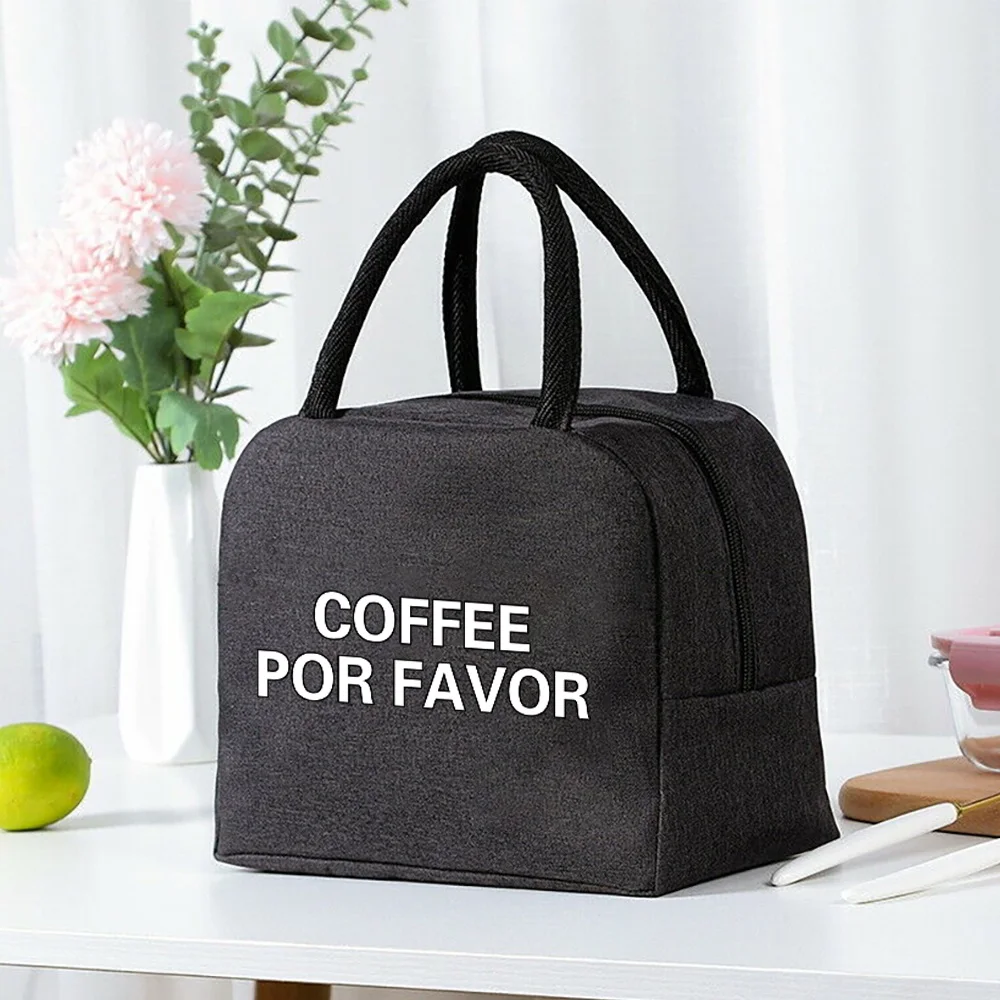 Insulated Lunch Bag Zipper Cooler Tote Thermal Bag Lunch Box Canvas Food Picnic Lunch Bags for Work Handbag Food Pattern Insulated Lunch Bag Zipper Cooler Tote Thermal Bag Lunch Box Canvas Food Picnic Lunch Bags for Work Handbag Food Pattern