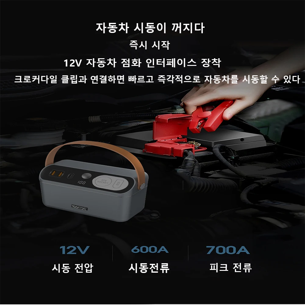 150W Portable Power Station 60000mAh 222Wh Jump Starter Camping Power Bank PD 60W Charger Car Booster Outdoor Starting Device