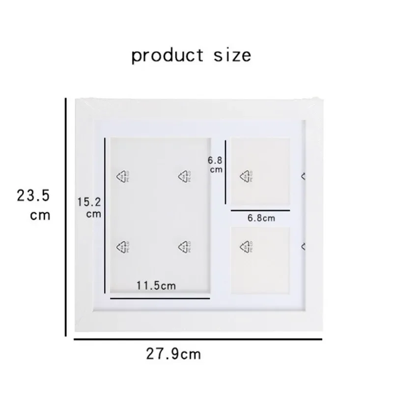 Baby Milestone Decor Gift Newborn Baby Hand Foot Print DIY Photo Frame With Mold Clay Imprint Kit Souvenirs