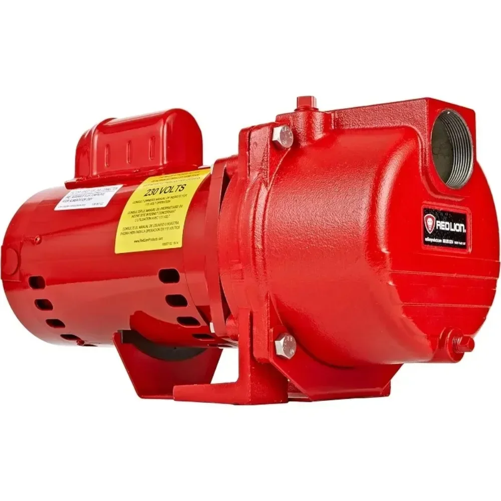 RL-SPRK150 115/230 Volt 1.5 HP 71 GPM Cast Iron Sprinkler/Irrigation Pump Thermoplastic Impeller Red 97101501