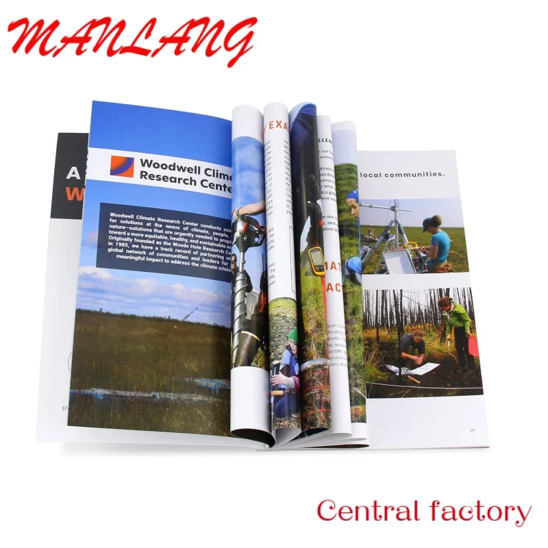 Custom  Direct Factory OEM Printing Service Custom Magazines Brochure Catalog Booklet Flyers Printing