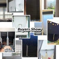 Self-Adhesive Pleated Blind High Shading Non-Woven Window Shade Bathroom Kitchen Balcony Zebra Blackout Curtain 2