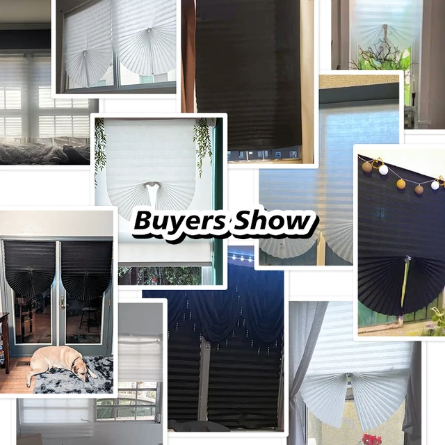 Self-Adhesive Pleated Blind High Shading Non-Woven Window Shade Bathroom Kitchen Balcony Zebra Blackout Curtain 2