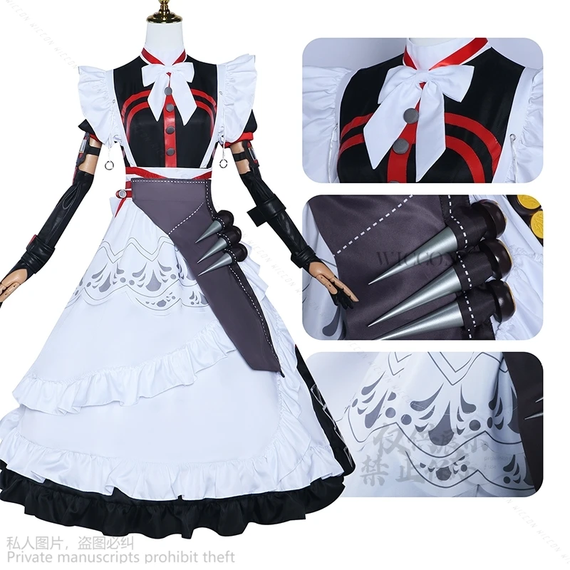 New Game Zenless Zone Zero Alexandrina Sebastiane Cosplay Sexy Costume Uniform Wig Anime Halloween Party Masquerade Women Props 20