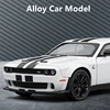 1:24 Dodge Challenger SRT Hellcat Alloy Musle Car Model Diecasts Metal Sports Car Vehicles Model Sound Light Childrens Toy Gift 2