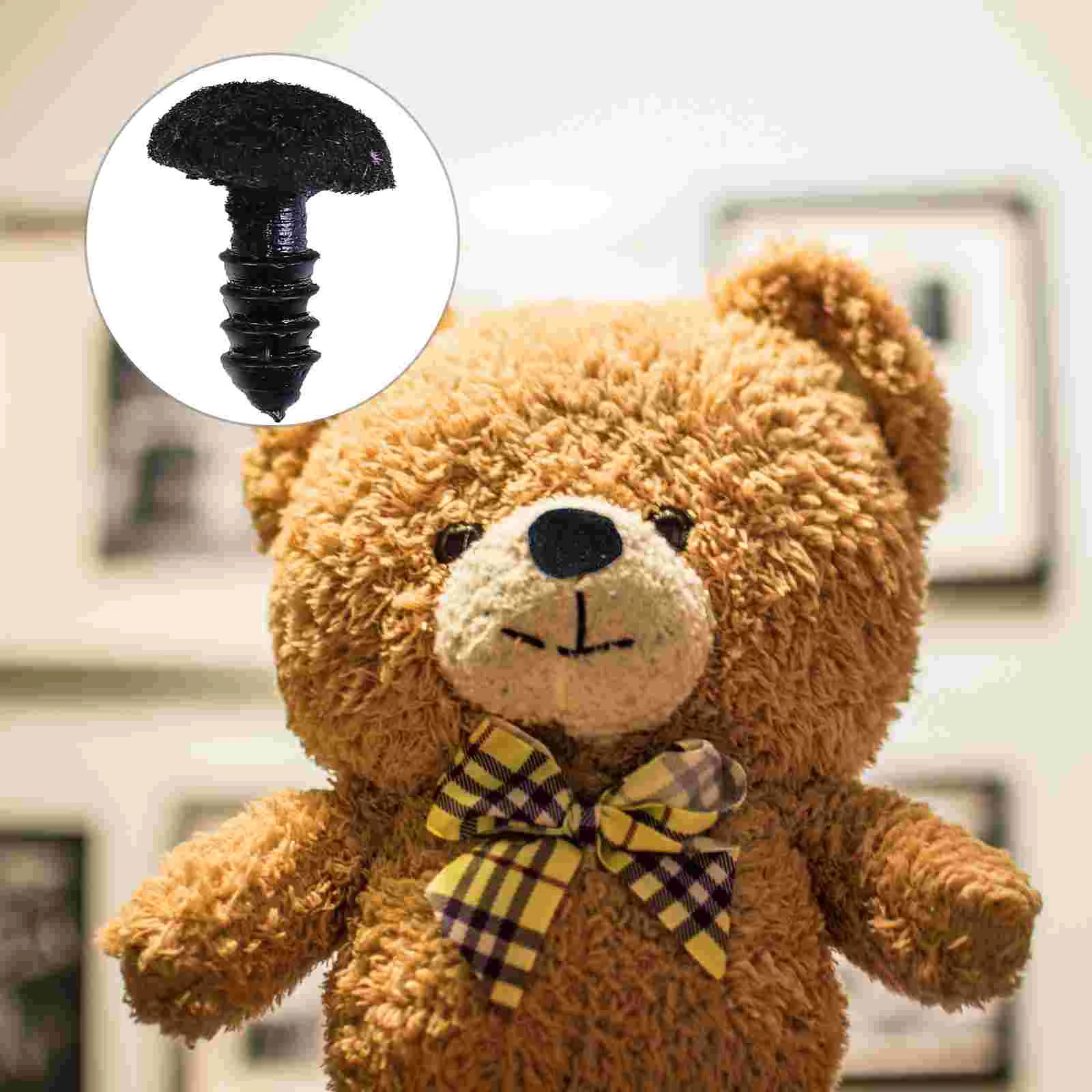 

100 Pcs Flocked Triangular Nose Muñecos De Peluche Stuffed Bears Toy Making Accessory