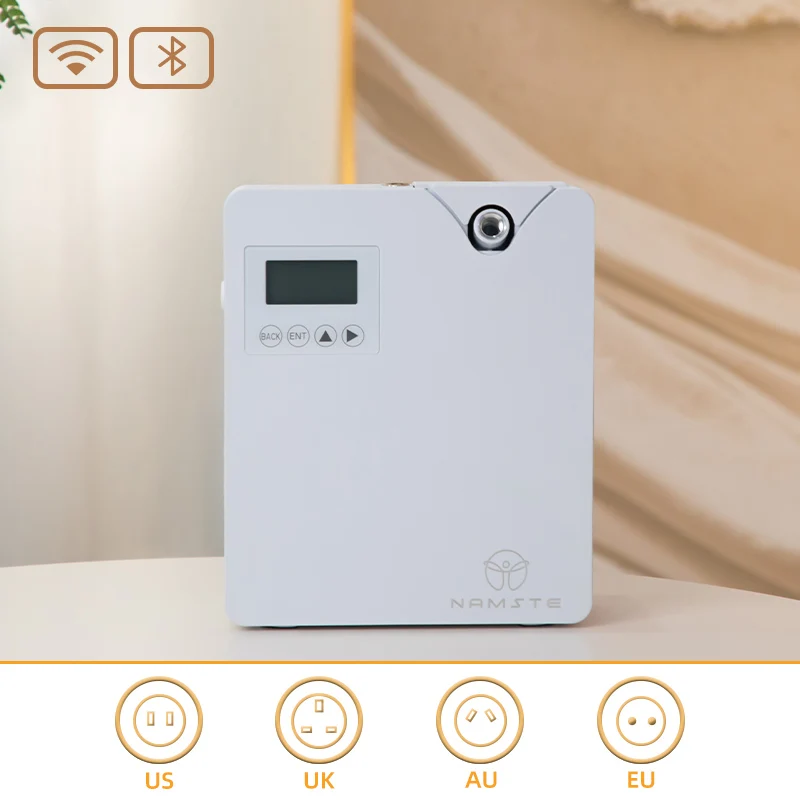 Difusor de aromaterapia eléctrico Oasis aromático con WIFI, ambientador de aceites esenciales, capacidad de 300 ml, purificadores Bluetooth de 400 m³