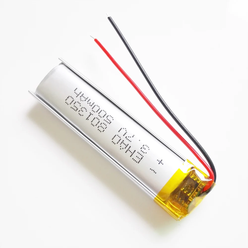 Lot de 10 Batteries Li-Polymère 3.7V 500mAh 801350 Rechargeable