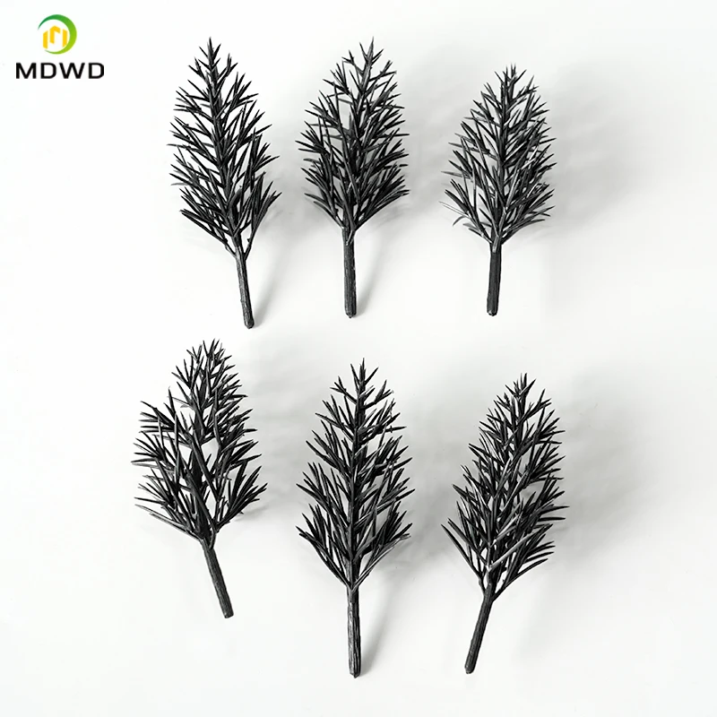 20Pcs  Model Bare Trunk Tree 4cm Train Railway Building Scenery Train Building Garden Park Winter Scene Layout 5