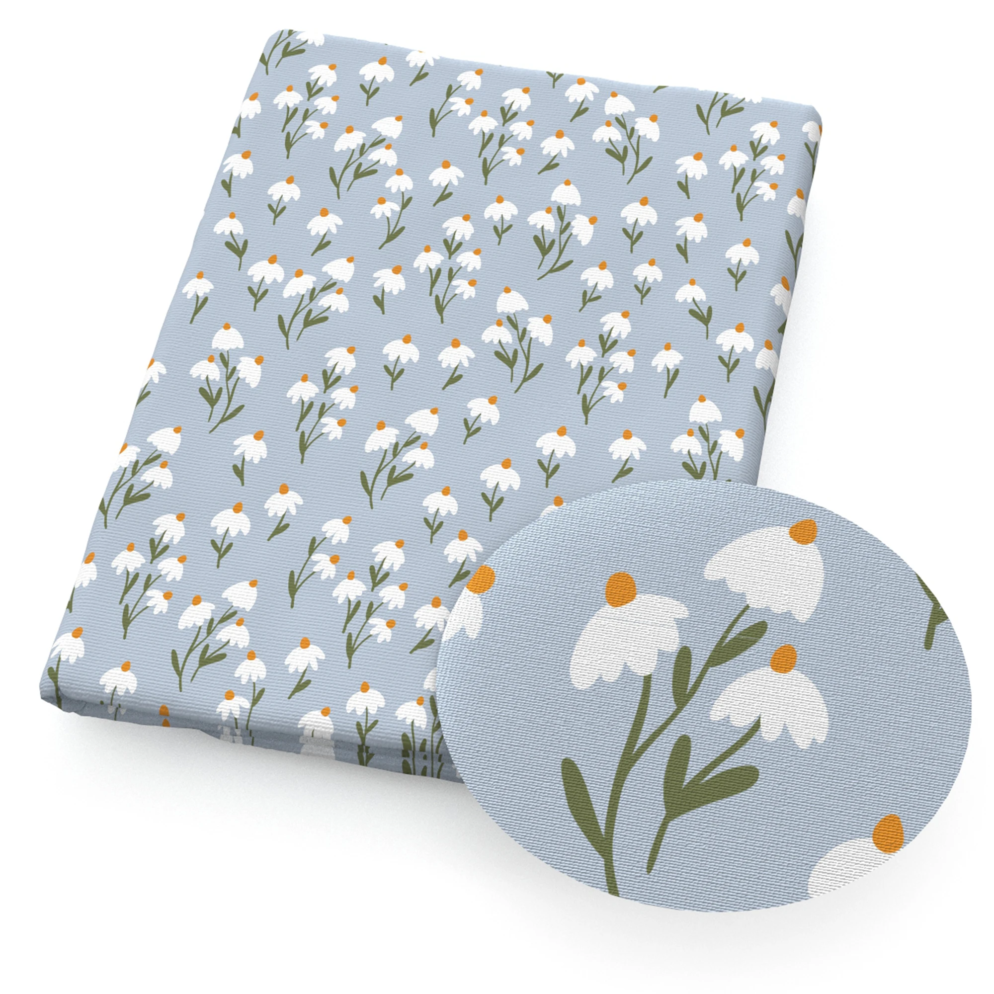 50*145cm Polyester Cotton Fabrics By The Meter Xoxo Love Flowers Leaves Fabrics For Sewing Cloth Dress DIY Crafts Home Textile 4