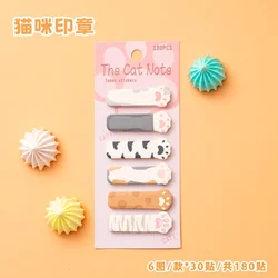 Whimsical Cartoon Cat Sticky Notes - Adorable Index Tabs & Planner Stickers for DIY Journaling & Office Supplies (B)