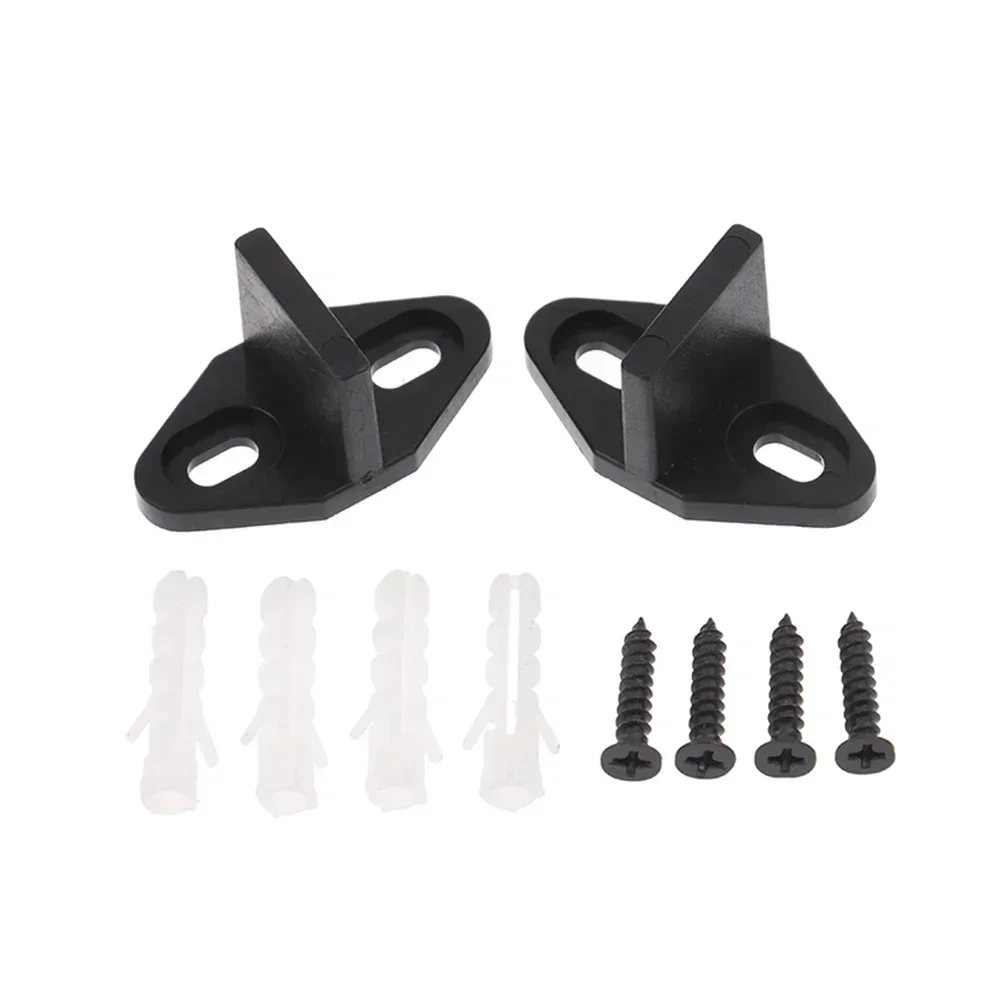 2set Sliding Door Floor Guides Closet Door Guide Mounted Bottom Track Guide Adjustable Stay Roller Barn Accessories