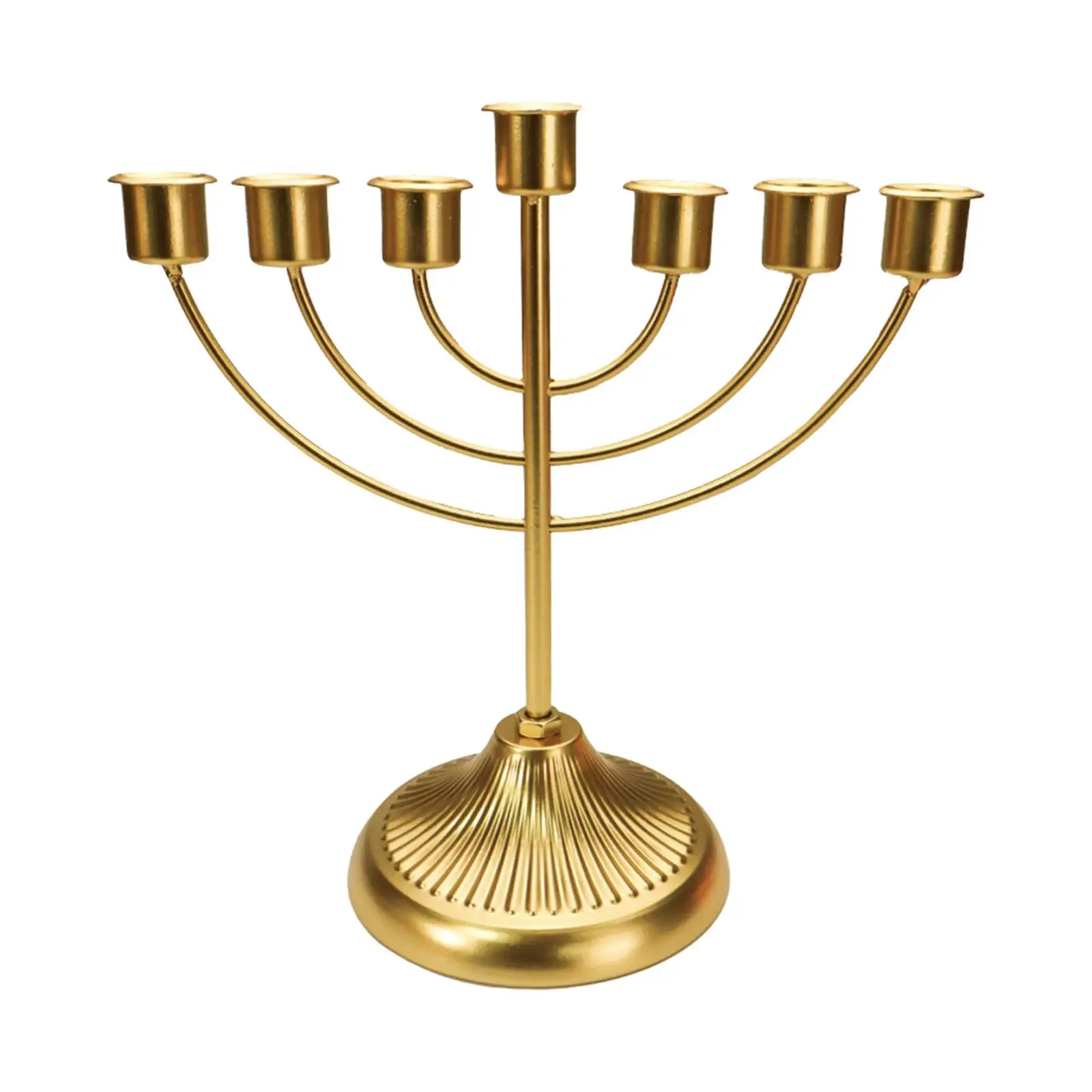 Candlestick Jewish Holder Hanukkah Decoration Menorah Party Ornaments Wide Sturdy Base Golden Candelabra Menorah for Bedroom Candlestick Jewish Holder Hanukkah Decoration Menorah Party Ornaments Wide Sturdy Base Golden Candelabra Menorah for Bedroom