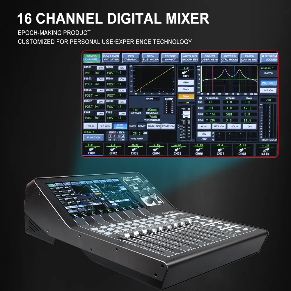 New Design Product DM16 Professional DJ Controller & Digital Audio