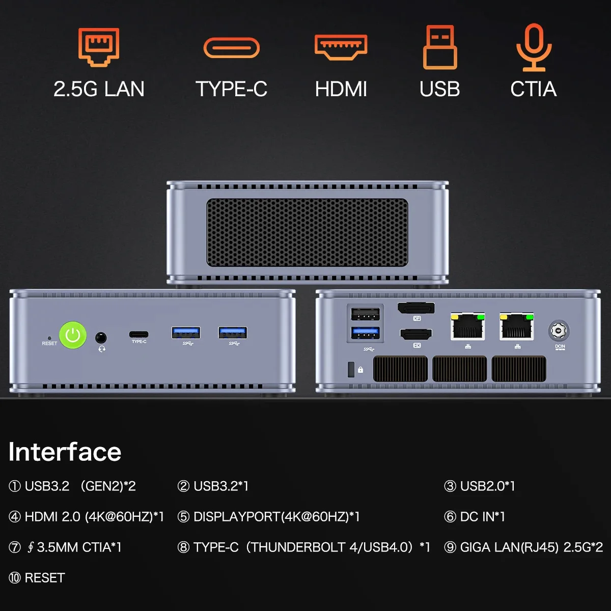 Рисунок 5 - GMKtec K6 R7-7840HS Mini PC DDR5 5600MHz PCIE 4