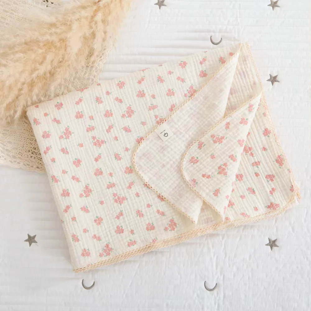 Cotton Muslin Blanket Swaddle Wrap for Baby