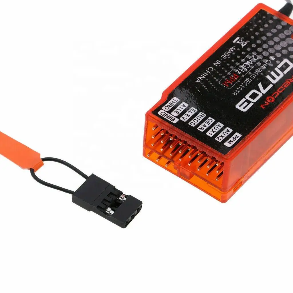REDCON CM703 RX Receiver 2.4G 7 Channel RC Receiver PPM PWM Output For DSM2 DSMX Transmitter Remote Control