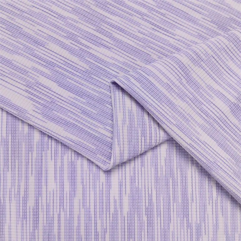 Striped Jacquard Knit Fabric 5