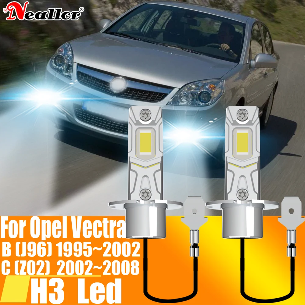 H3 Led Fog Light Canbus Bulb Car Headlight High Power Auto Diode Moto  Driving Running Lamp 12V 55W For Opel Vectra C B 1995~2008