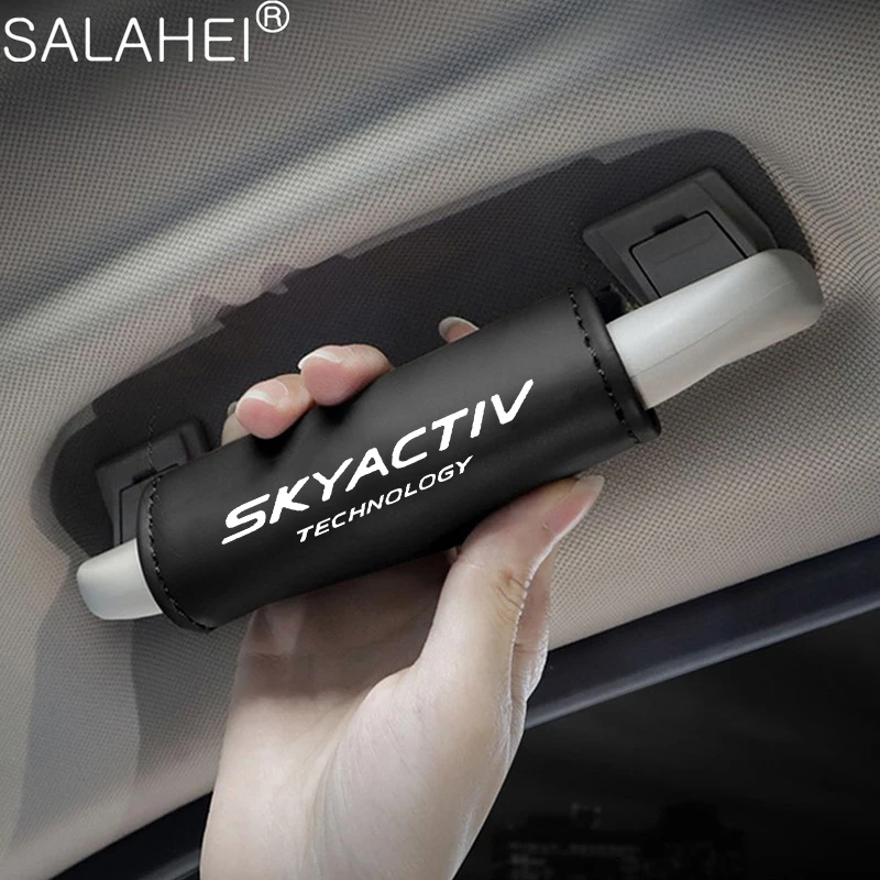 Подлокотник для крыши автомобиля из мягкой кожи, защитные перчатки с Натяжной крышкой и логотипом 3 6 CX 5 CX3