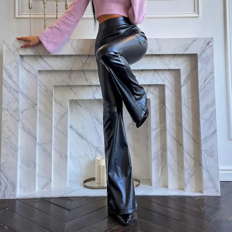 パンツ seyto Vintage fake leather flare pants seyto（セイト）の「Vintage like fake leather flare pants