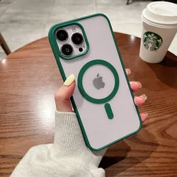 MagSafe Magnetic Wireless Charging Stylish Original Case - iPhone 12 (Dark Green)