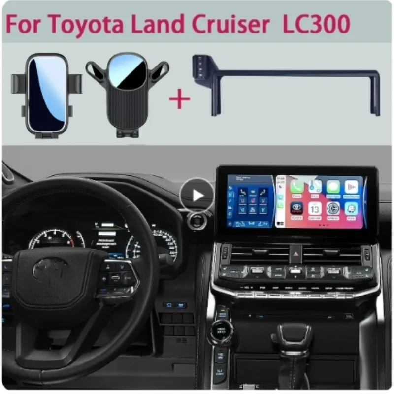 

Car Phone Holder For Toyota Land Cruiser LC300 2022 2023 Multimedia Screen Fixed Bracket Base Car FastCharging Stand