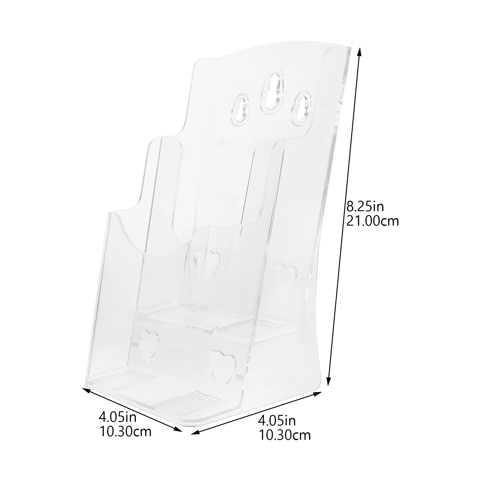 File Rack Clear Flyer Holder Wall Mount Desktop Brochure Pamphlet Rack Data Display File Storage Wall Mounted Partition