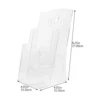 File Rack Clear Flyer Holder Wall Mount Desktop Brochure Pamphlet Rack Data Display File Storage Wall Mounted Partition Rack 2